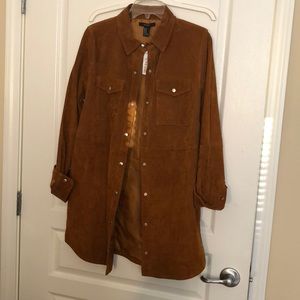 Leather knee length dress